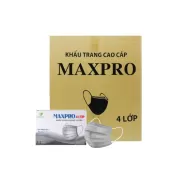 Khẩu Trang Y Tế 4 Lớp Maxpro Xám